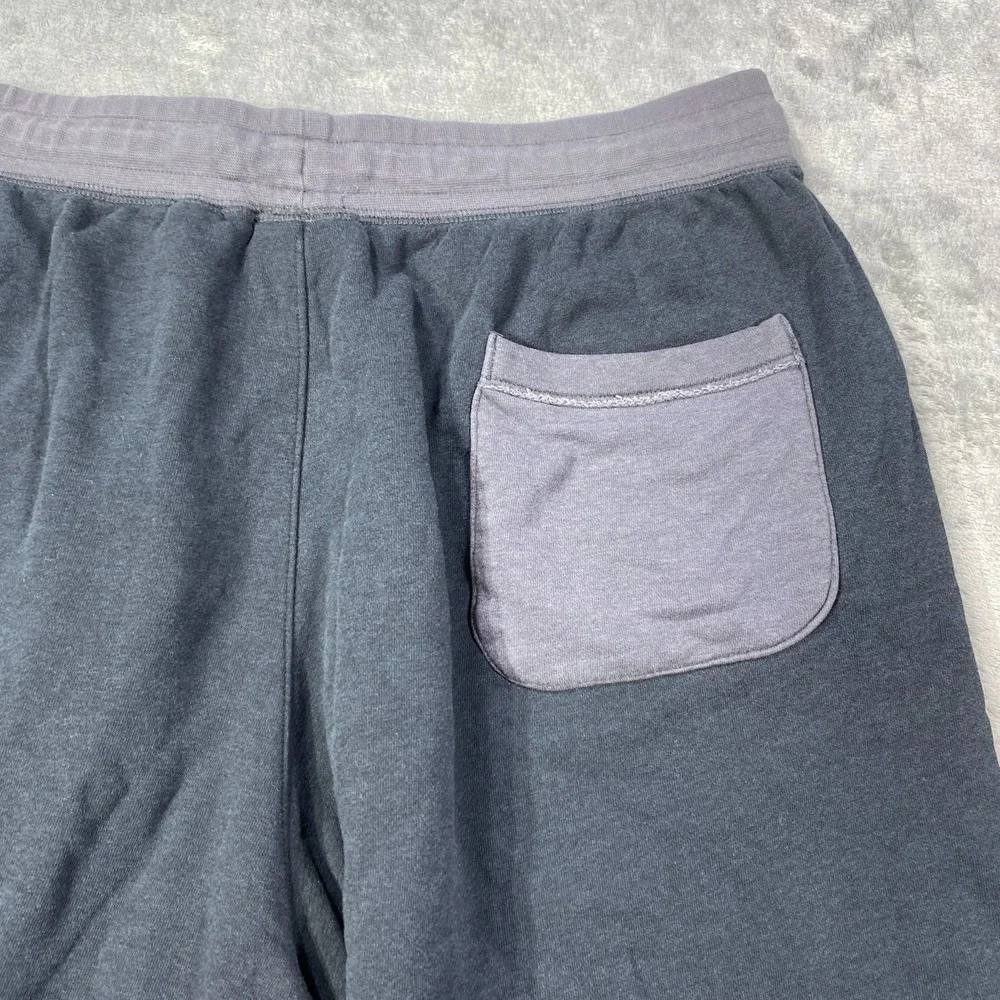 Nike Sweat Shorts Mens 2XL Black Big Spellout Swoosh Fleece Gym Pockets